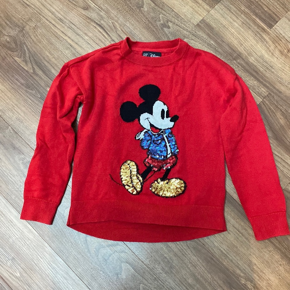 Limited Edition Disney Gap Mickey Mouse Girls Sweater Size M